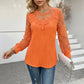 Must-Have🔥Lightweight Lace Patchwork Top – Soft Drape & Feminine Detail for Everyday Chic