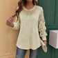 Must-Have🔥Lightweight Lace Patchwork Top – Soft Drape & Feminine Detail for Everyday Chic