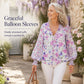 Women's Summer Floral Print V-Neck T-Shirt