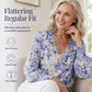 Women's Summer Floral Print V-Neck T-Shirt