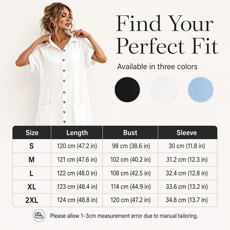 Women's Short Sleeve Shirt Dress