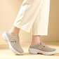👟 LIMITED-TIME 50% OFF! Women's Adjustable Strap Comfort Lift Walking Shoes, Breathable Mesh Slip-On Platform Clogs