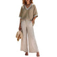 Women's Casual Striped Two-Piece Set