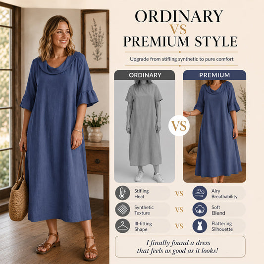 ⌛Limited-Time Offer-Women's Casual Round Neck Summer Dress.
