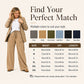 Women's Ribbed Drawstring Straight-Leg Trousers