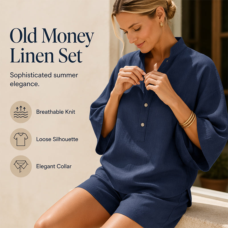 Women's Minimalist Casual Top & Shorts Set