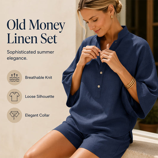 Women's Minimalist Casual Top & Shorts Set