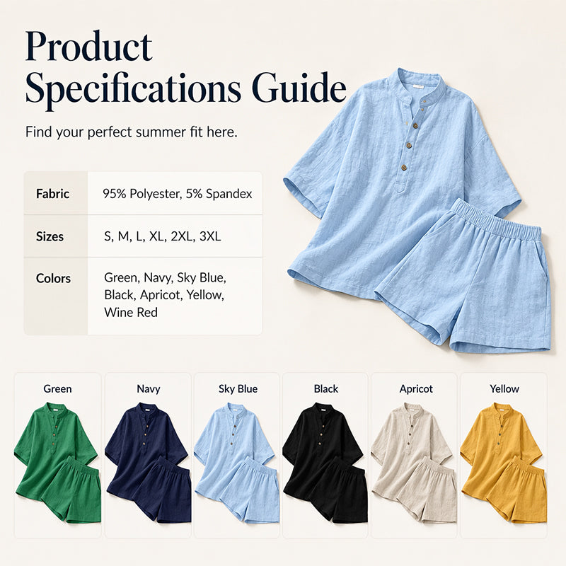 Women's Minimalist Casual Top & Shorts Set
