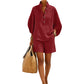 Women's Minimalist Casual Top & Shorts Set