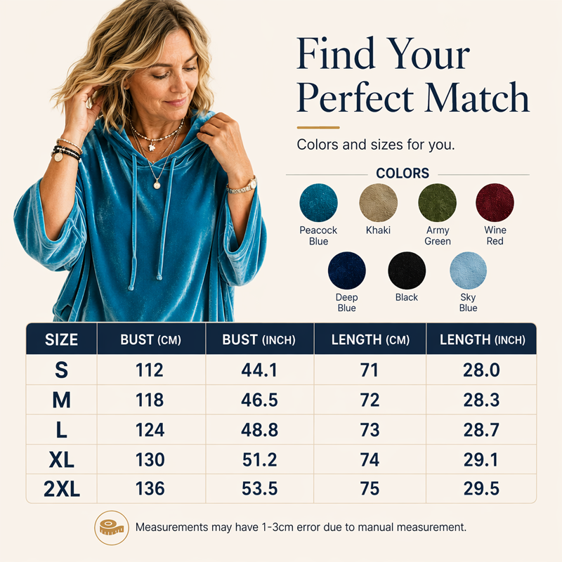 Women's Loose-Fit Velvet Drawstring Pullover Sweatshirt