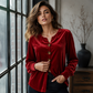 ✨🛍️Fresh Drop - Relaxed Velvet Blouse - Lightweight & Neat Finish for Everyday Elegance