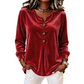 ✨🛍️Fresh Drop - Relaxed Velvet Blouse - Lightweight & Neat Finish for Everyday Elegance