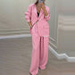 ✨🛍️Fresh Drop - Blazer & Wide-Leg Pant Suit – Clean Lines & Breezy Comfort for Confident All-Day Wear