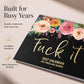 2027 Funny Swear Word Wall Calendar 🌸 Floral theme
