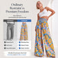 ⌛Limited-time offer-Women's Floral Print High-Waisted Wide-Leg Pants