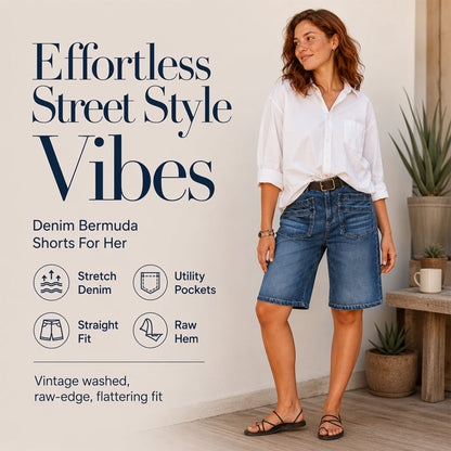 ⌛Limited-time offer-Women's Classic Straight-Leg Denim Crop Pants