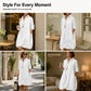 Women's Casual Button Down Shirt Dress