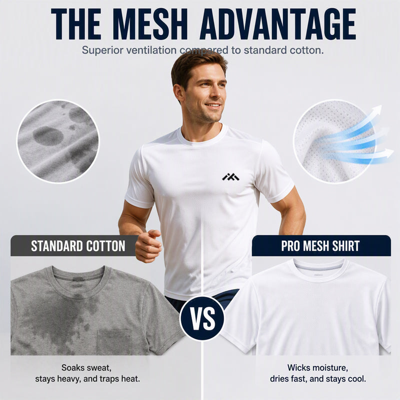 Men's Breathable Short Sleeve Athletic T-Shirt