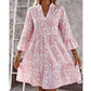 🏖️Summer Hot Sale 50% OFF🏝️👚Women's Floral Print V-Neck Tiered Dress✨