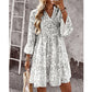 🏖️Summer Hot Sale 50% OFF🏝️👚Women's Floral Print V-Neck Tiered Dress✨
