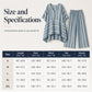 Women's Loose V-Neck Striped 2-Piece Casual Set