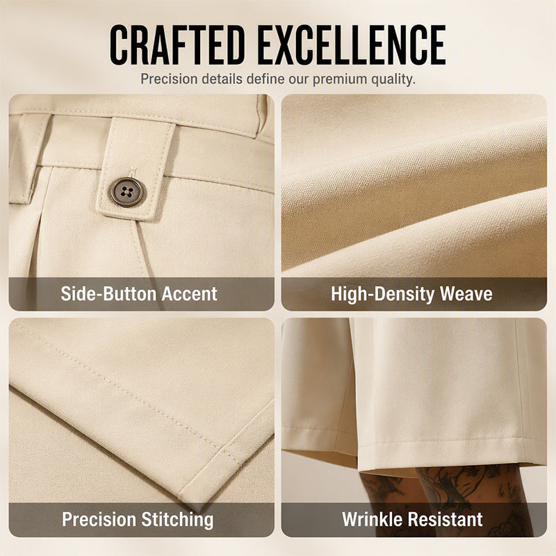 ⌛Limited-time offer-Men's Casual Wide Leg Suit Shorts