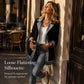 ⌛Limited-time offer-Women’s Elegant Denim Spliced Ribbed Knit Coat