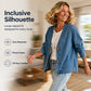 ⌛Limited-time offer-Women's Casual Collarless Button Cardigan Jacket