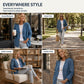 ⌛Limited-time offer-Women's Casual Collarless Button Cardigan Jacket