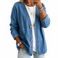 ⌛Limited-time offer-Women's Casual Collarless Button Cardigan Jacket