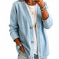 ⌛Limited-time offer-Women's Casual Collarless Button Cardigan Jacket