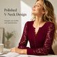 ⌛Limited-Time Offer-Women's Casual Lace Long-Sleeved V-Neck Top