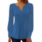 ⌛Limited-Time Offer-Women's Casual Lace Long-Sleeved V-Neck Top
