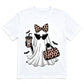 🍂🎃 Women's Halloween Graphic Tee | Cute Spooky Short Sleeve T-Shirt for Fall, Pumpkin Season & Casual Everyday Style