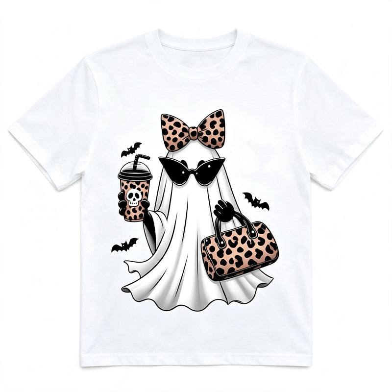 🍂🎃 Women's Halloween Graphic Tee | Cute Spooky Short Sleeve T-Shirt for Fall, Pumpkin Season & Casual Everyday Style