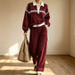 ⌛Limited-Time Offer-Women's Stripe Patchwork Sweatshirt & Wide-Leg Pants Set