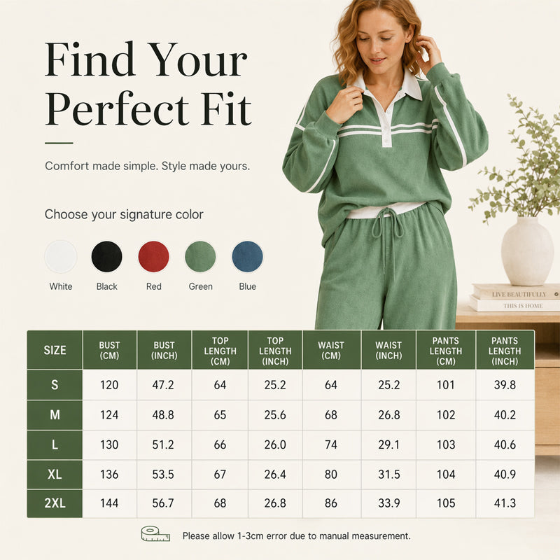 ⌛Limited-Time Offer-Women's Stripe Patchwork Sweatshirt & Wide-Leg Pants Set