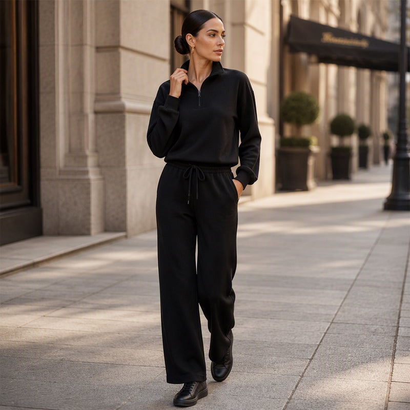 ✨🛍️Fresh Drop - Button-Front Top & Wide-Leg Set – Clean Lines & Breezy Comfort for Work or Weekend 🍃