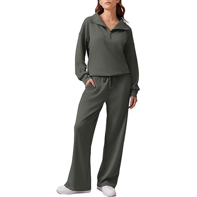 ✨🛍️Fresh Drop - Button-Front Top & Wide-Leg Set – Clean Lines & Breezy Comfort for Work or Weekend 🍃