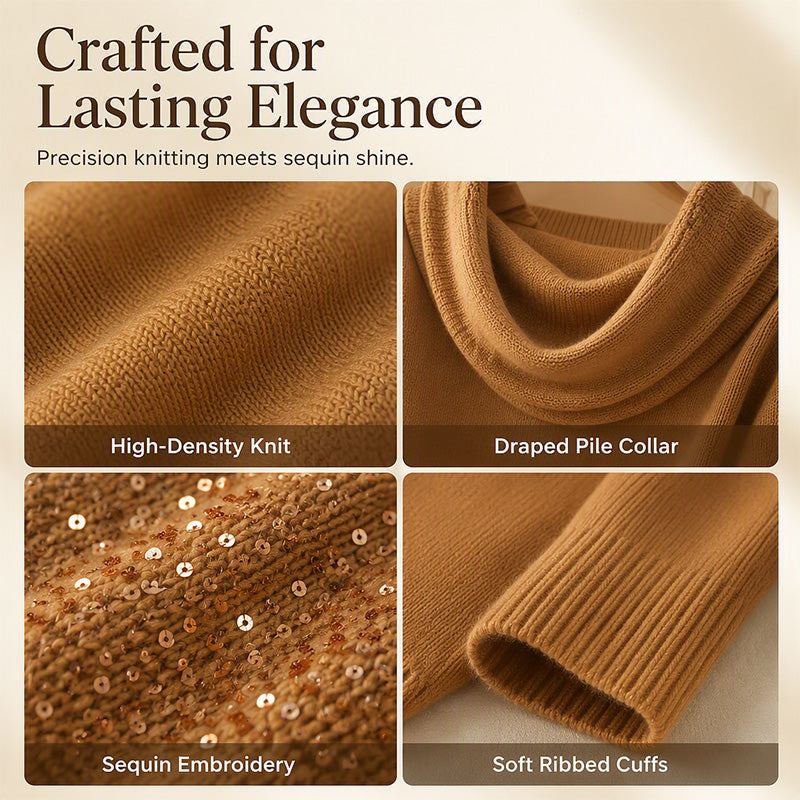 Elegant Drape Knit Sweater