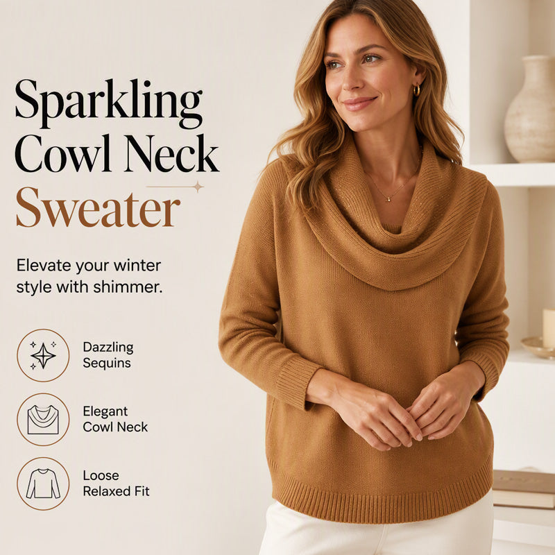 Elegant Drape Knit Sweater