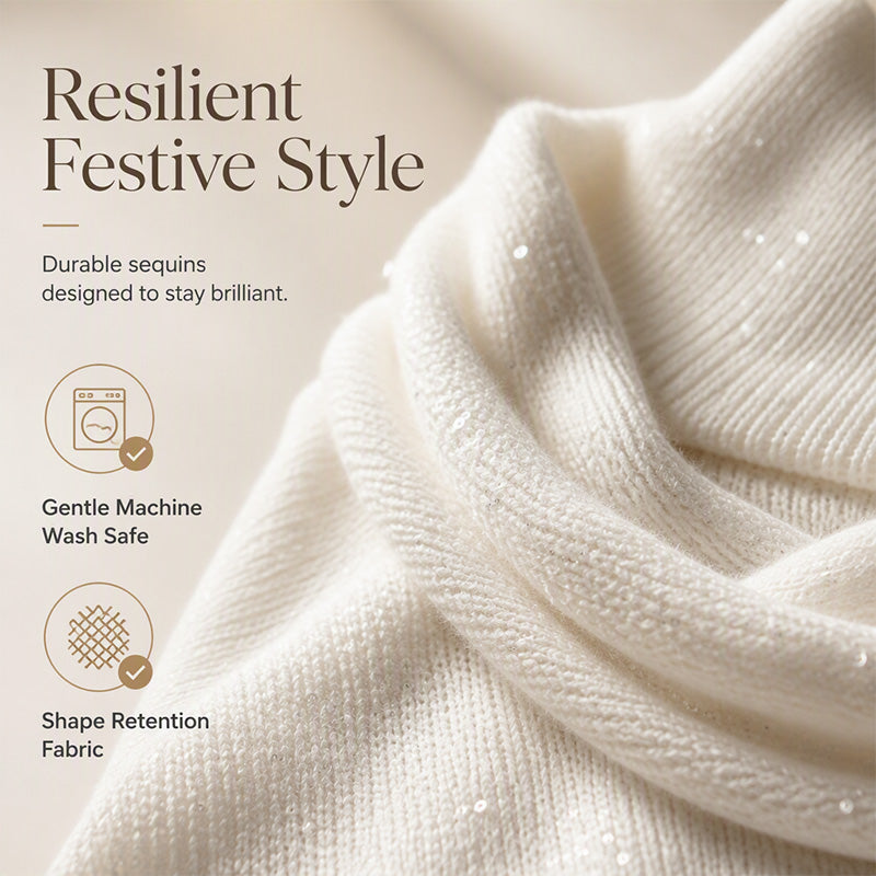 Elegant Drape Knit Sweater