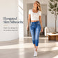Women’s High Waisted Slim Fit Cropped Jeans