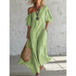 Women's One-Shoulder Striped Maxi Dress