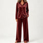 Women’s Casual Velvet 2-Piece Lounge Set