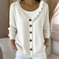 Women's Ruffle Collar Knit Cardigan