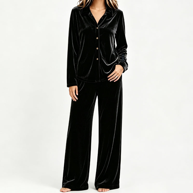 Women’s Casual Velvet 2-Piece Lounge Set