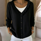 Women's Ruffle Collar Knit Cardigan