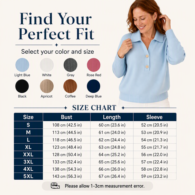 Women's Elegant Lapel Collar Knit Sweater