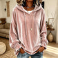 Women's Casual Velvet Hooded Sweatshirt